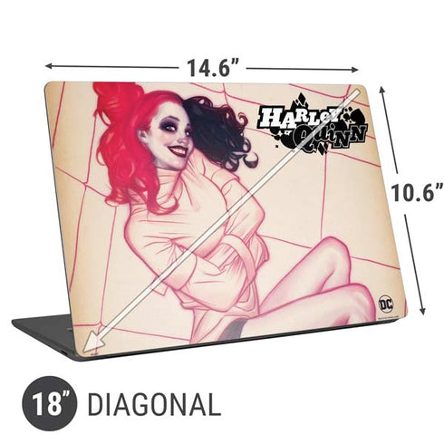 DC Comics Harley Quinn The Hottest of the City Cover New 52 Vol 1 Universal Laptop 18in (14.6 x 10.6in) Skin
