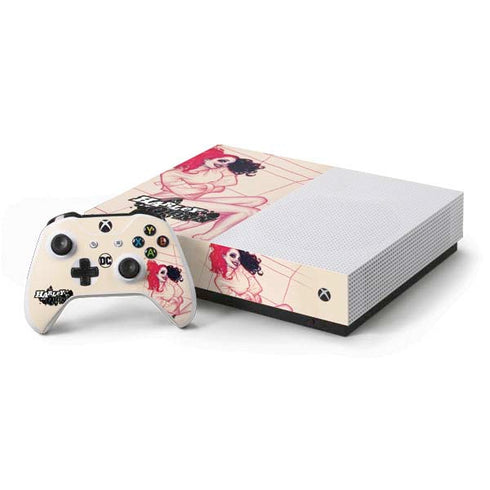 DC Comics Harley Quinn The Hottest of the City Cover New 52 Vol 1 Xbox One S All-Digital Edition Bundle Skin