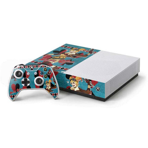 DC Comics Bombshells Harley Quinn Xbox One S All-Digital Edition Bundle Skin