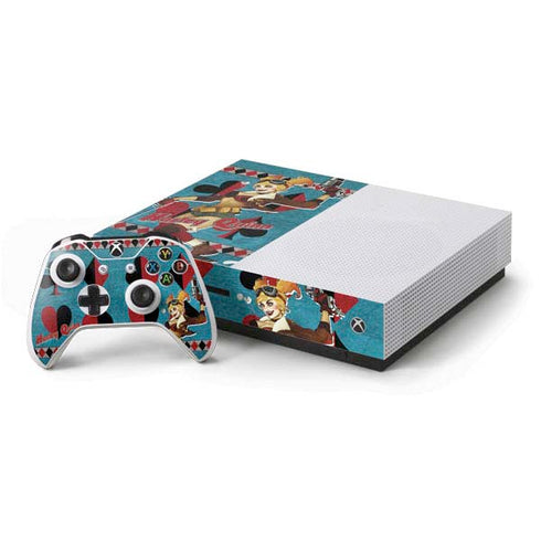 DC Comics Bombshells Harley Quinn Xbox One S Console and Controller Bundle Skin