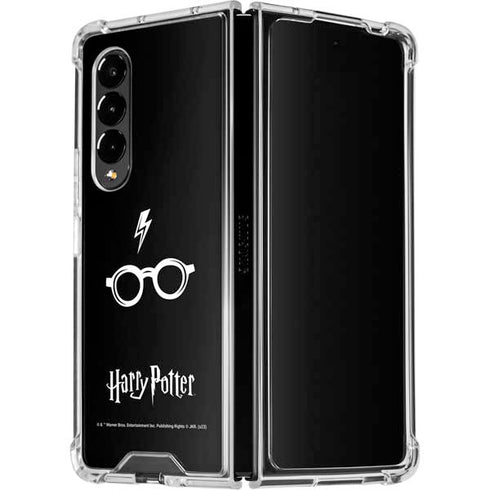 Wizarding World Harry Potter Scar and Glasses Galaxy Z Fold4 5G Clear Case