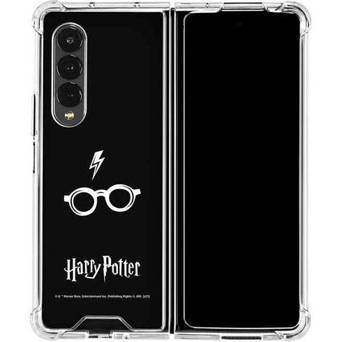 Wizarding World Harry Potter Scar and Glasses Galaxy Z Fold4 5G Clear Case