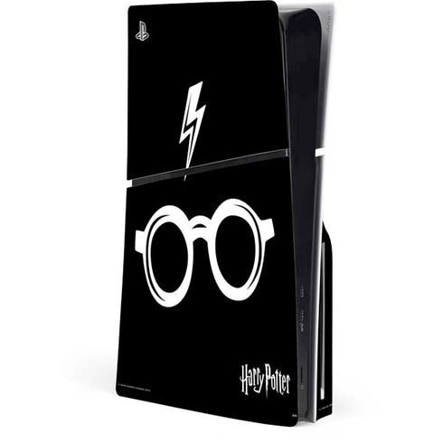 Wizarding World Harry Potter Scar and Glasses PS5 Slim Disk Console Skin