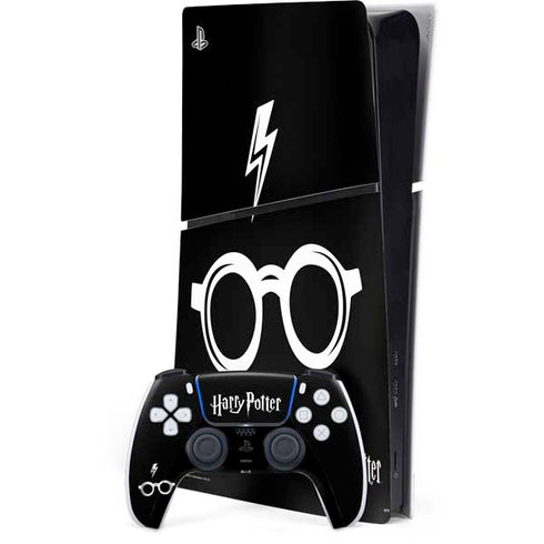 Wizarding World Harry Potter Scar and Glasses PS5 Slim Digital Edition Bundle Skin