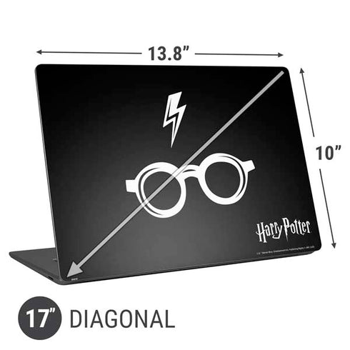 Wizarding World Harry Potter Scar and Glasses Universal Laptop 17in (13.8 x 10in) Skin