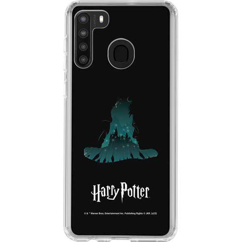 Wizarding World Harry Potter Hats and Hogwarts Galaxy A21 Clear Case