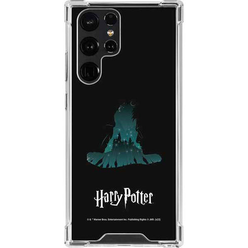 Wizarding World Harry Potter Hats and Hogwarts Galaxy S22 Ultra Clear Case