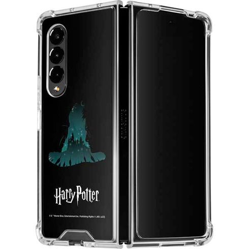Wizarding World Harry Potter Hats and Hogwarts Galaxy Z Fold4 5G Clear Case