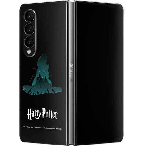 Wizarding World Harry Potter Hats and Hogwarts Galaxy Z Fold4 5G Skin