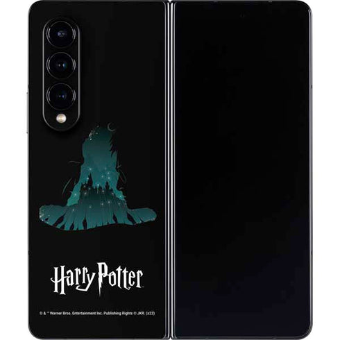 Wizarding World Harry Potter Hats and Hogwarts Galaxy Z Fold4 5G Skin