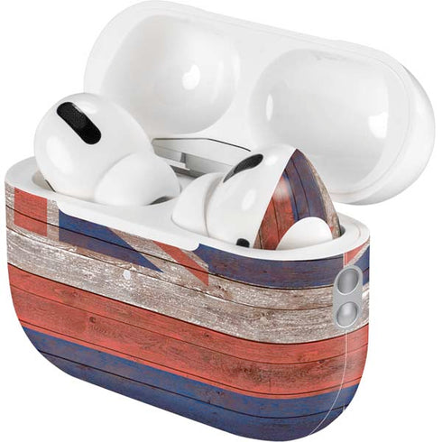 Hawaiian Flag Dark Wood AirPods Pro 2nd Gen Skin