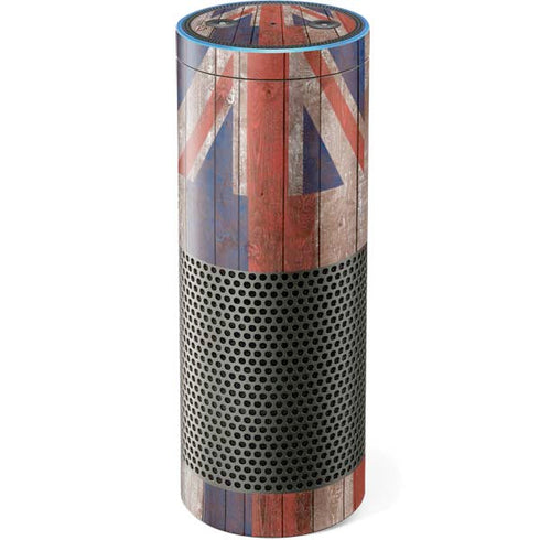 Hawaiian Flag Dark Wood Amazon Echo Skin