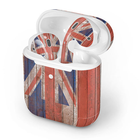 Hawaiian Flag Dark Wood Apple AirPods 2 Skin