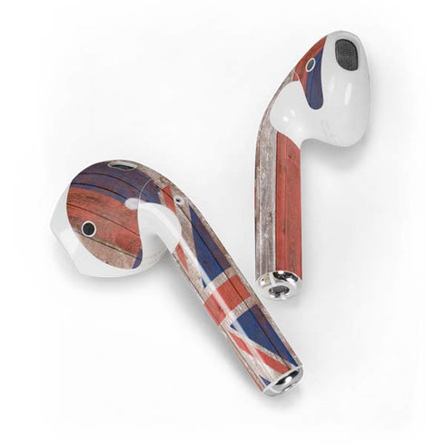 Hawaiian Flag Dark Wood Apple AirPods Skin