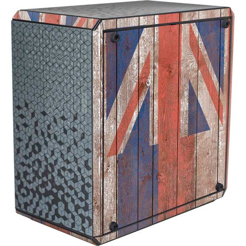 Hawaiian Flag Dark Wood Cooler Master MasterBox Q300L Mini Tower Skin