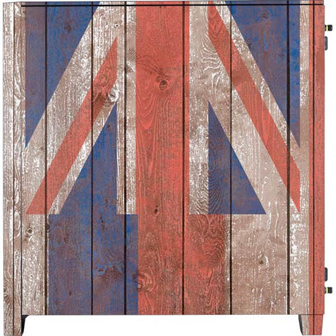 Hawaiian Flag Dark Wood Corsair 4000D Tempered Glass Mid-Tower ATX Case Skin