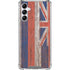 Hawaiian Flag Dark Wood Galaxy A14 5G Clear Case
