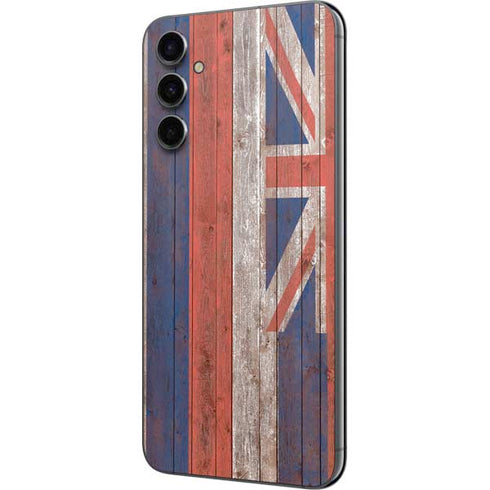 Hawaiian Flag Dark Wood Galaxy A14 5G Skin