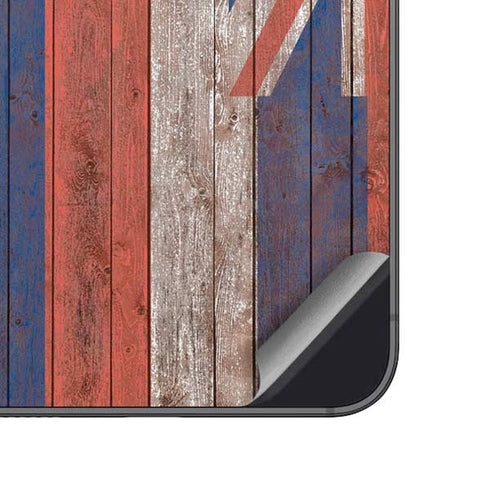 Hawaiian Flag Dark Wood Galaxy A14 5G Skin