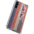 Hawaiian Flag Dark Wood Galaxy A54 5G Clear Case