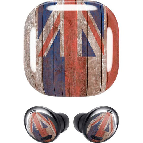 Hawaiian Flag Dark Wood Galaxy Buds Pro Skin