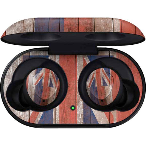 Hawaiian Flag Dark Wood Galaxy Buds Skin