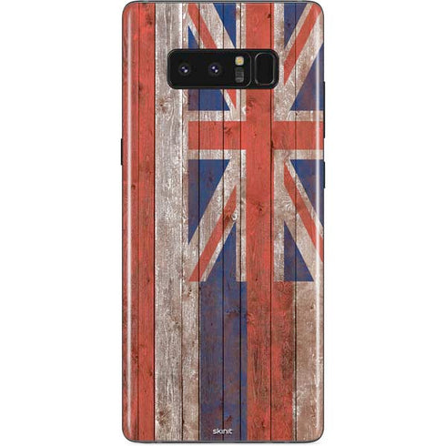 Hawaiian Flag Dark Wood Galaxy Note 8 Skin