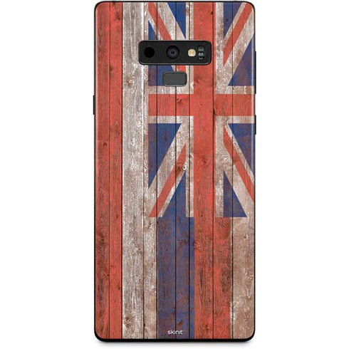 Hawaiian Flag Dark Wood Galaxy Note 9 Skin