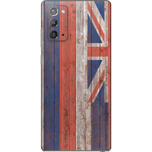 Hawaiian Flag Dark Wood Galaxy Note20 5G Skin