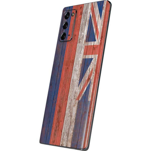 Hawaiian Flag Dark Wood Galaxy Note20 5G Skin