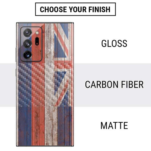 Hawaiian Flag Dark Wood Galaxy Note20 Ultra 5G Skin