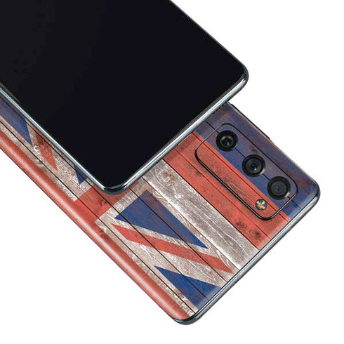 Hawaiian Flag Dark Wood Galaxy S20 Fan Edition Skin