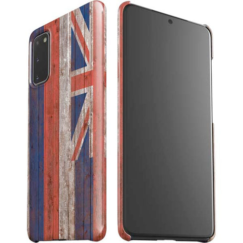 Hawaiian Flag Dark Wood Galaxy S20 Lite Case