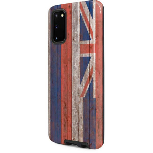 Hawaiian Flag Dark Wood Galaxy S20 Pro Case