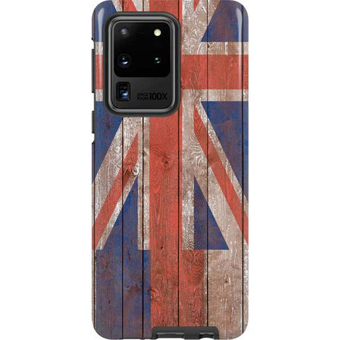 Hawaiian Flag Dark Wood Galaxy S20 Ultra 5G Pro Case