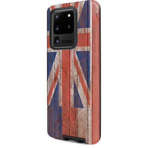Hawaiian Flag Dark Wood Galaxy S20 Ultra 5G Pro Case
