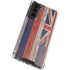 Hawaiian Flag Dark Wood Galaxy S22 Plus Clear Case