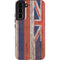 Hawaiian Flag Dark Wood Galaxy S22 Plus Pro Case