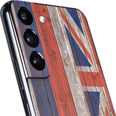 Hawaiian Flag Dark Wood Galaxy S22 Plus Skin