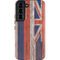 Hawaiian Flag Dark Wood Galaxy S22 Pro Case