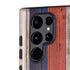 Hawaiian Flag Dark Wood Galaxy S22 Ultra Pro Case