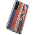 Hawaiian Flag Dark Wood Galaxy S23 Clear Case