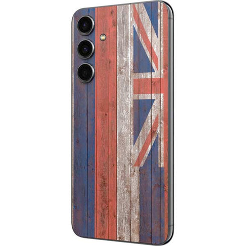 Hawaiian Flag Dark Wood Galaxy S23 FE Skin