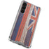 Hawaiian Flag Dark Wood Galaxy S23 Plus Clear Case