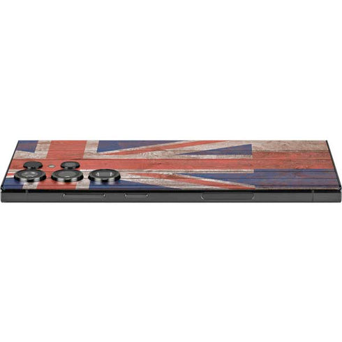 Hawaiian Flag Dark Wood Galaxy S23 Ultra Skin