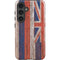 Hawaiian Flag Dark Wood Galaxy S24 Impact Case