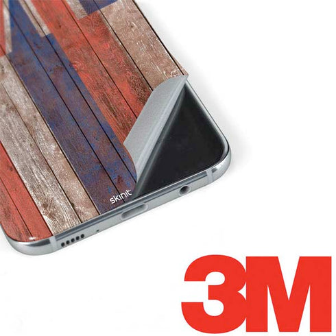 Hawaiian Flag Dark Wood Galaxy S8 Plus Skin