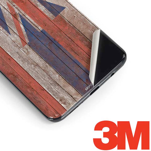 Hawaiian Flag Dark Wood Galaxy S9 Skin