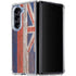 Hawaiian Flag Dark Wood Galaxy Z Fold5 5G Clear Case