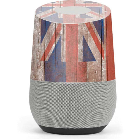 Hawaiian Flag Dark Wood Google Home Skin